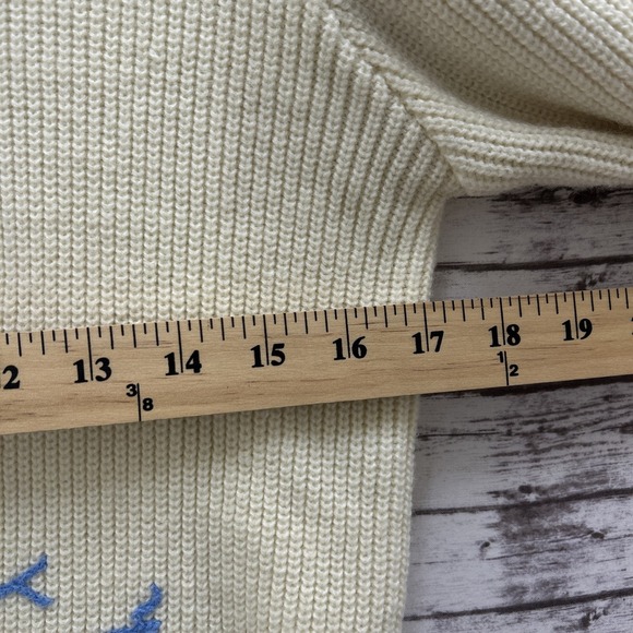 Vtg 70's Disney Donald Duck Skating Sweater American Characters Girl Medium READ - Picture 7 of 8